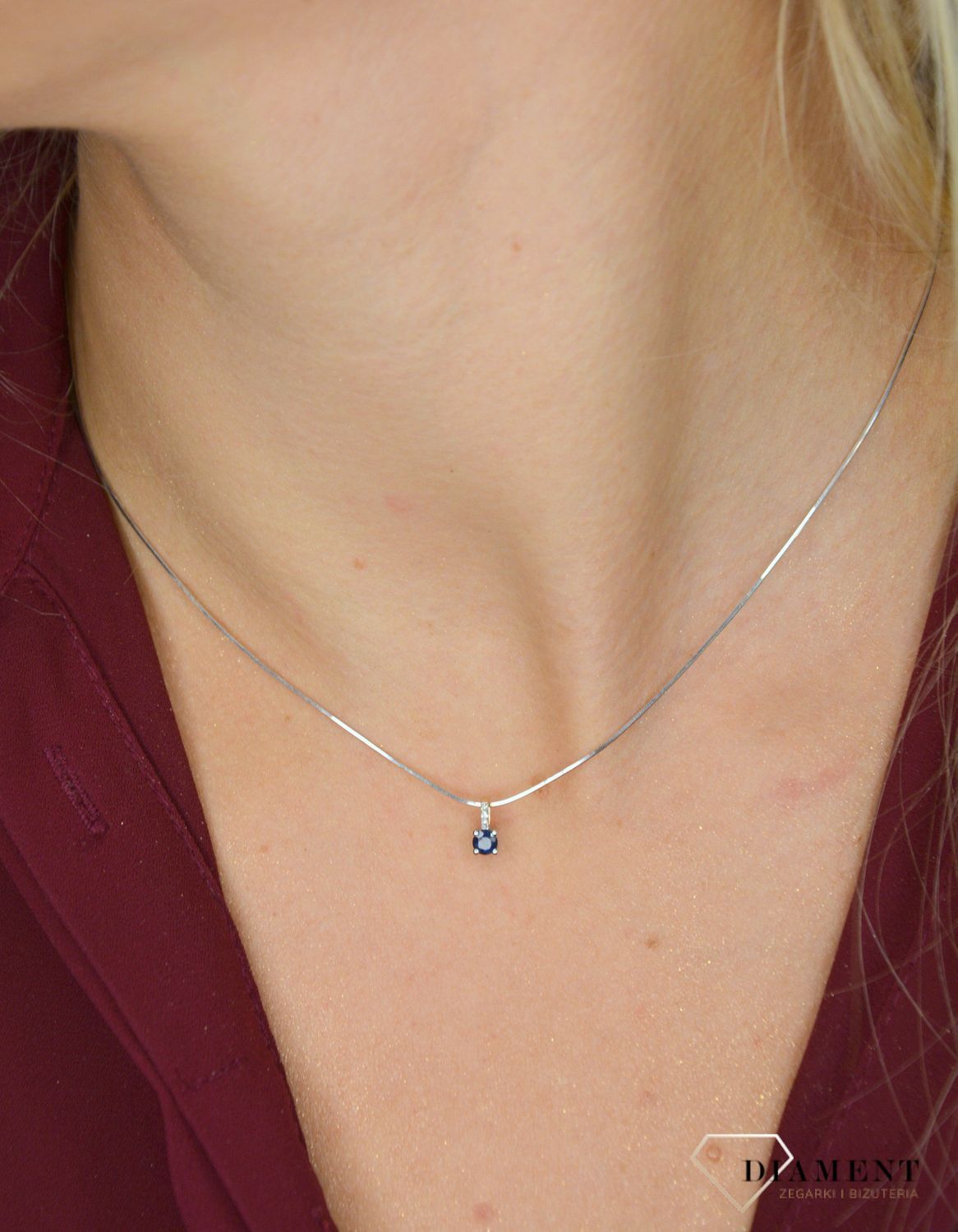 Złoty łańcuszek linka 585 Białe złoto 0,5 mm DIA-LAN-1078B-585 0,5mm ✅ Złoty łańcuszek wykonany z białego złota próby 585 ✅.jpg